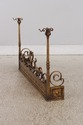 F72956: Gold Finish Iron Gothic Fireplace Fender S