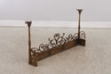 F72956: Gold Finish Iron Gothic Fireplace Fender S