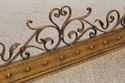 F72956: Gold Finish Iron Gothic Fireplace Fender S
