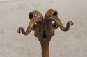 F72956: Gold Finish Iron Gothic Fireplace Fender S