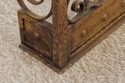 F72956: Gold Finish Iron Gothic Fireplace Fender S
