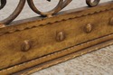 F72956: Gold Finish Iron Gothic Fireplace Fender S
