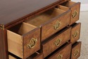 L72972: BAKER Burl Wood 8 Drawer Flip Top Server B