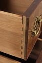 L72972: BAKER Burl Wood 8 Drawer Flip Top Server B
