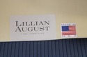 F72976: Pair LILLIAN AUGUST Blue Upholstered Club 