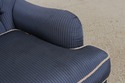 F72976: Pair LILLIAN AUGUST Blue Upholstered Club 