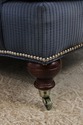 F72976: Pair LILLIAN AUGUST Blue Upholstered Club 