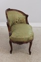 L72985: Vintage French Louis XV Style Small Chaise