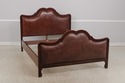 73019: BAKER Queen Size Leather Panel Bed