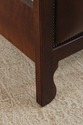 73019: BAKER Queen Size Leather Panel Bed