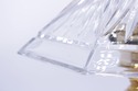 LF73021: WATERFORD Crystal Shade Brass Table Lamp