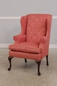 73032: HANCOCK & MOORE Damask Upholstered Wing Cha