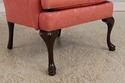 73032: HANCOCK & MOORE Damask Upholstered Wing Cha
