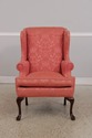 73032: HANCOCK & MOORE Damask Upholstered Wing Cha