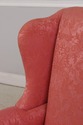 73032: HANCOCK & MOORE Damask Upholstered Wing Cha