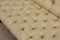 73038: VANGUARD Damask Upholstered Tufted Settee