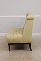 73038: VANGUARD Damask Upholstered Tufted Settee