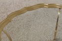 L73047: LABARGE Brass & Glass Cocktail Coffee Tabl
