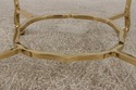 L73047: LABARGE Brass & Glass Cocktail Coffee Tabl