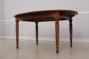LF73065: STICKLEY Cherry Oval Dining Table w. 3 Le
