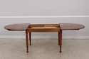 LF73065: STICKLEY Cherry Oval Dining Table w. 3 Le