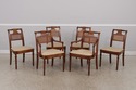 L73066: Set of 6 STICKLEY Cherry Cane Back Dining 