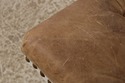 L73069: THOMASVILLE Pair Of Tufted Leather Stools