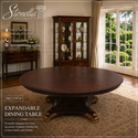 73074: Vintage Regency Style Mahogany Radial Table