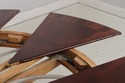 73074: Vintage Regency Style Mahogany Radial Table