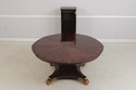 73074: Vintage Regency Style Mahogany Radial Table