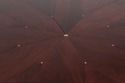73074: Vintage Regency Style Mahogany Radial Table