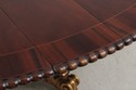 73074: Vintage Regency Style Mahogany Radial Table