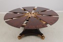 73074: Vintage Regency Style Mahogany Radial Table