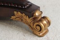 73074: Vintage Regency Style Mahogany Radial Table
