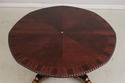 73074: Vintage Regency Style Mahogany Radial Table
