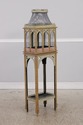 L73122: Neo-Gothic Painted Wood & Wire Birdcage On