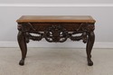 L73135: MAITLAND SMITH Mahogany Leather Top Consol
