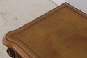 L73135: MAITLAND SMITH Mahogany Leather Top Consol