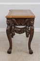 L73135: MAITLAND SMITH Mahogany Leather Top Consol
