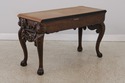 L73135: MAITLAND SMITH Mahogany Leather Top Consol