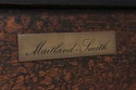 L73135: MAITLAND SMITH Mahogany Leather Top Consol