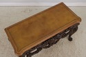L73135: MAITLAND SMITH Mahogany Leather Top Consol
