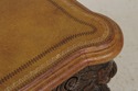 L73135: MAITLAND SMITH Mahogany Leather Top Consol