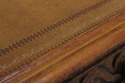 L73135: MAITLAND SMITH Mahogany Leather Top Consol