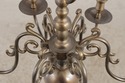 F73148: Colonial Style Brass 6 Light Chandelier