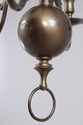 F73148: Colonial Style Brass 6 Light Chandelier