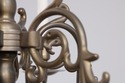 F73148: Colonial Style Brass 6 Light Chandelier