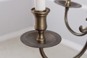 F73148: Colonial Style Brass 6 Light Chandelier