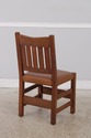F73149: Antique L&JG STICKLEY Mission Oak Leather 