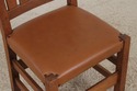 F73149: Antique L&JG STICKLEY Mission Oak Leather 